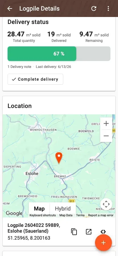 Delivery status on laptop, tablet and phone – in sync on every device