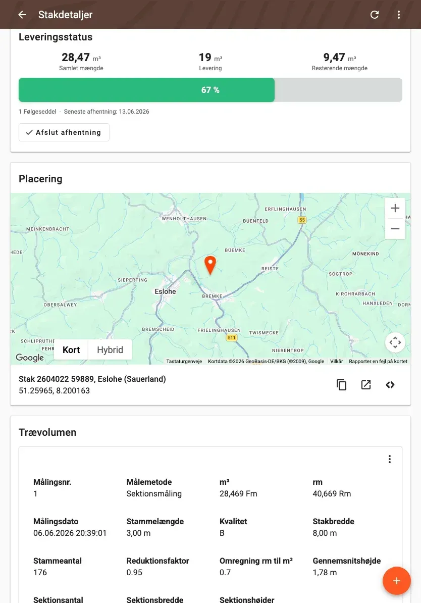 Delivery status on laptop, tablet and phone – in sync on every device