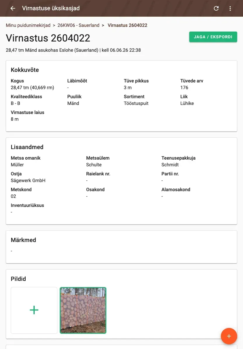 Delivery status on laptop, tablet and phone – in sync on every device