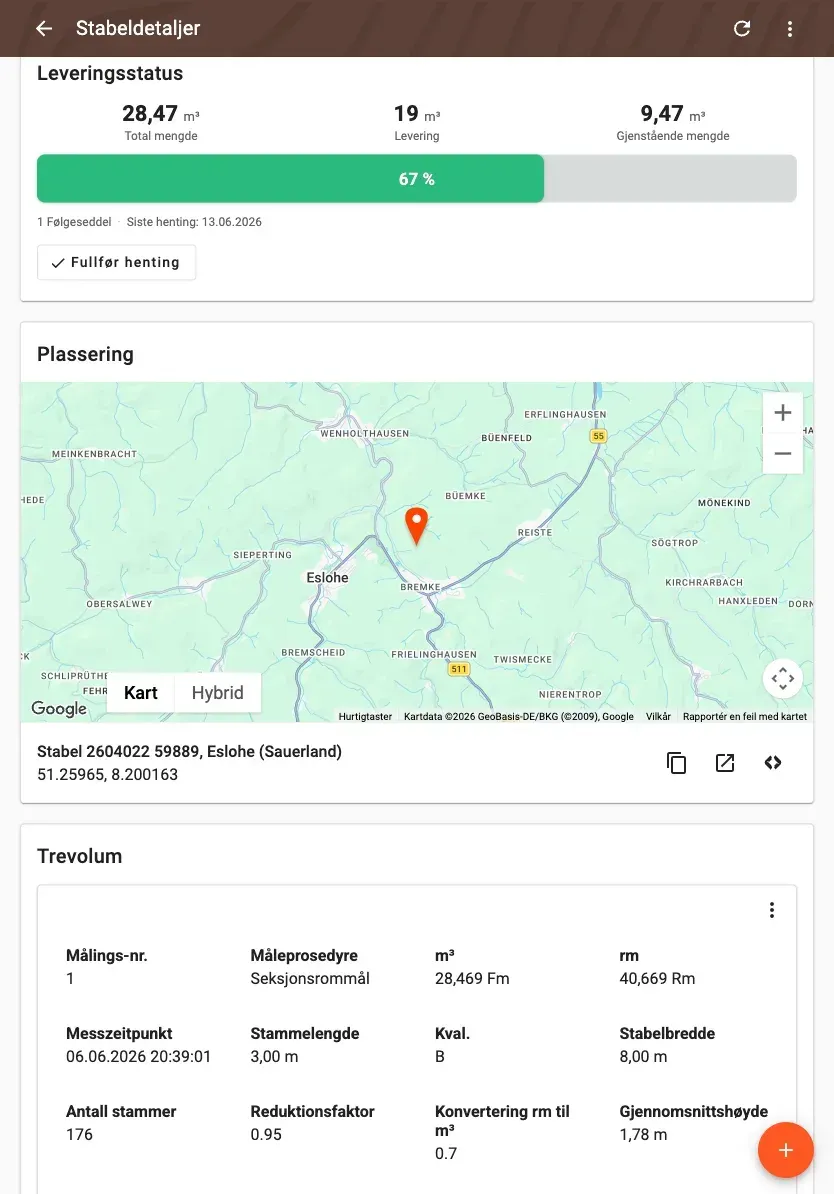 Delivery status on laptop, tablet and phone – in sync on every device