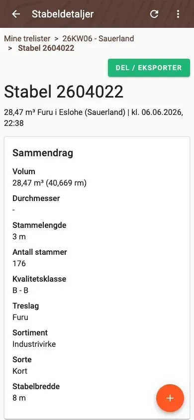 Sammendrag av en velte