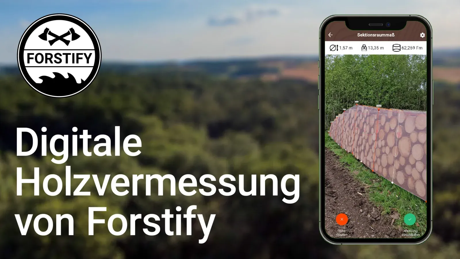 Die Forstify-App im Einsatz