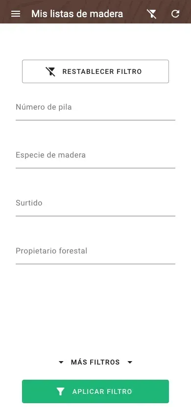 Filtros avanzados para las mediciones