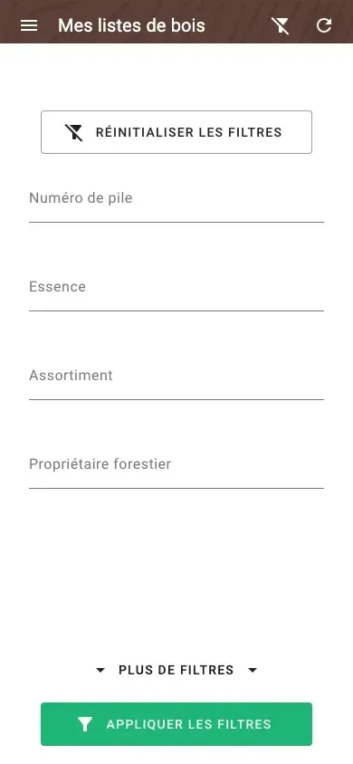 Filtres étendus pour les mesures