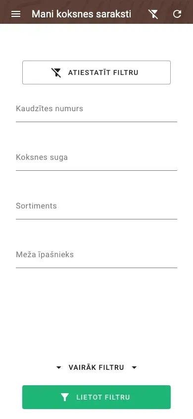 Paplašināti filtri mērījumiem