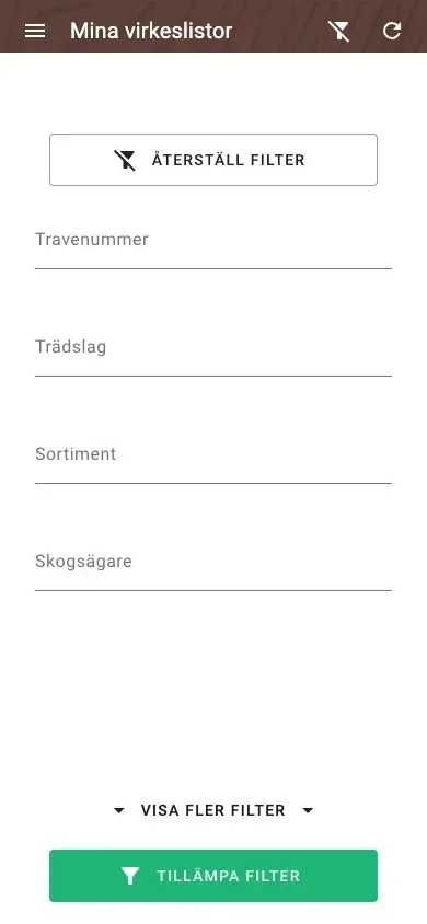 Utökade filter för mätningar