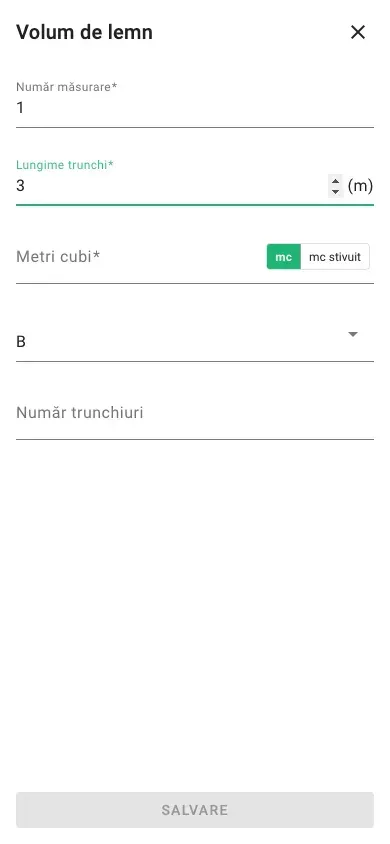Măsurătoare nouă de volum cu introducerea mst